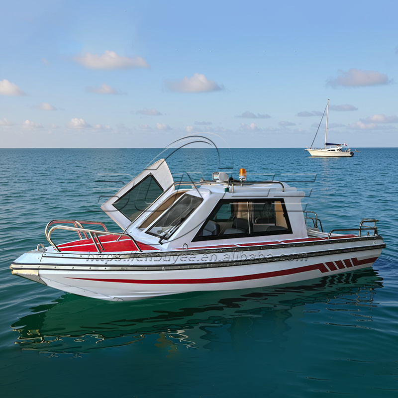 Fishing Boat Fiberglass - Łódź wędkarska z kabiną o długości
