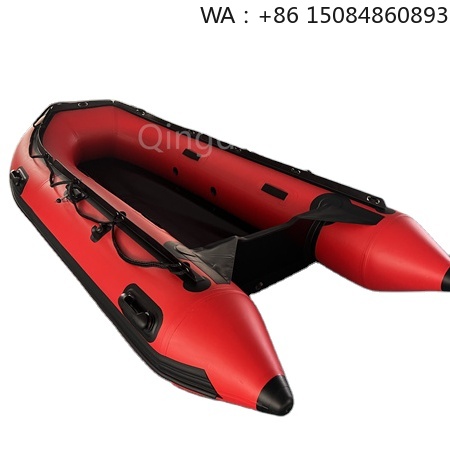 Fishing Boat Inflatable - Czerwona pontonowa łódź wędkarska z fabryki,