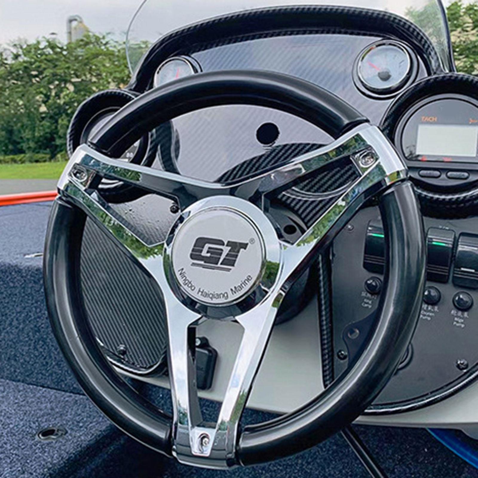 Fishing Boat Steering Wheel - Profesjonalna nylonowa kierownica do łodzi, ergonomiczny