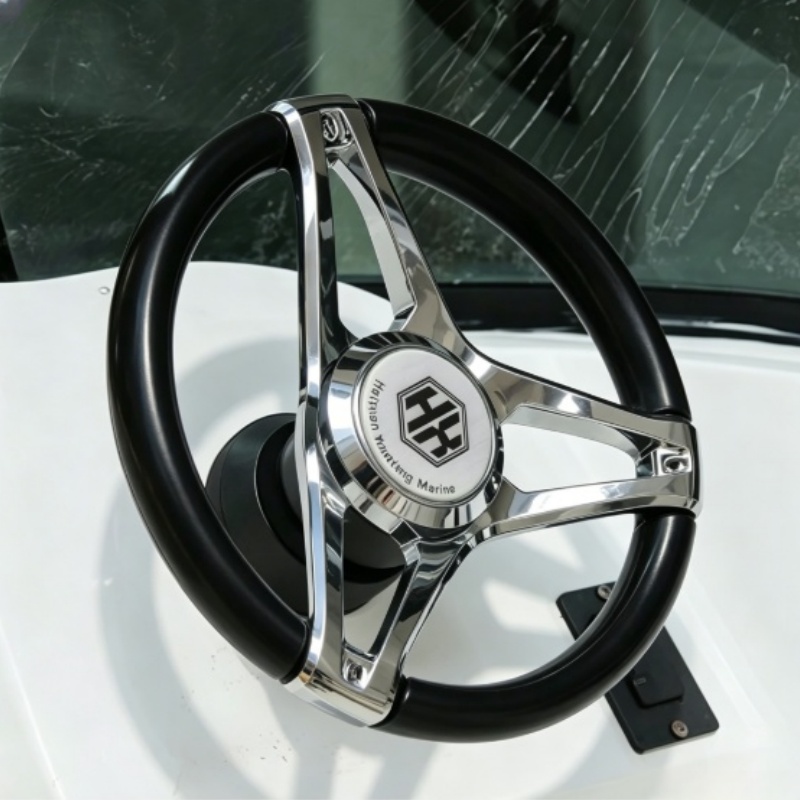 Fishing Boat Steering Wheel - Kierownica do łodzi z kulką wspomagającą,
