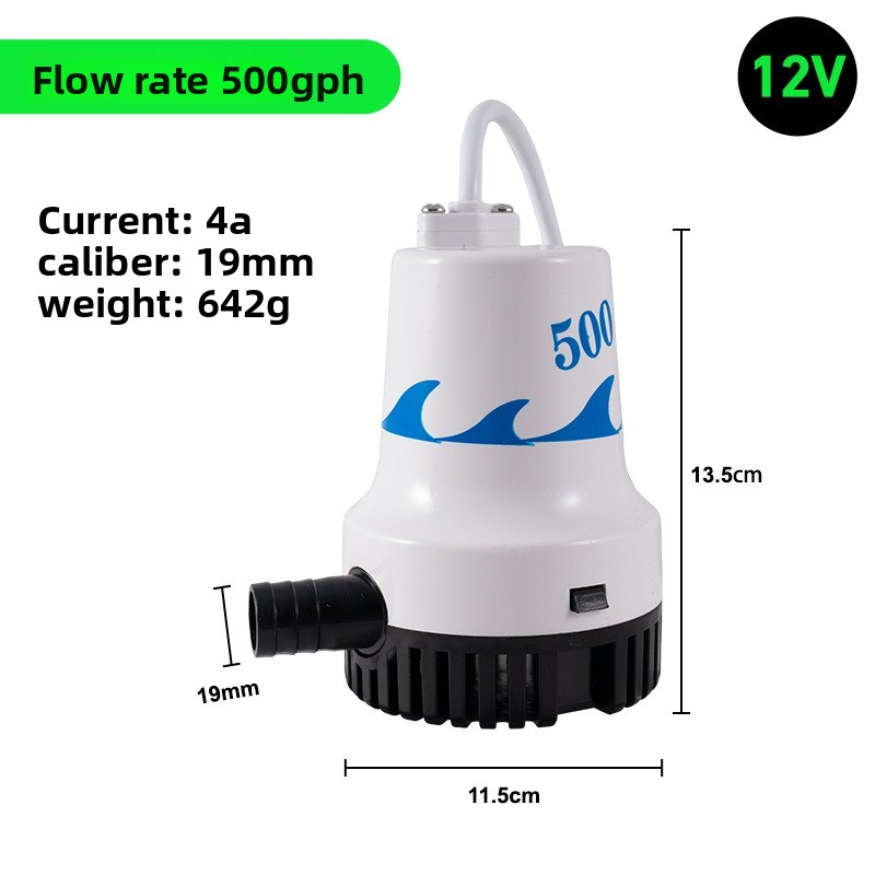 Pompa zenzowa morska 12V 24V,  – Fishing Boat Bilge Pump recenzja i cena