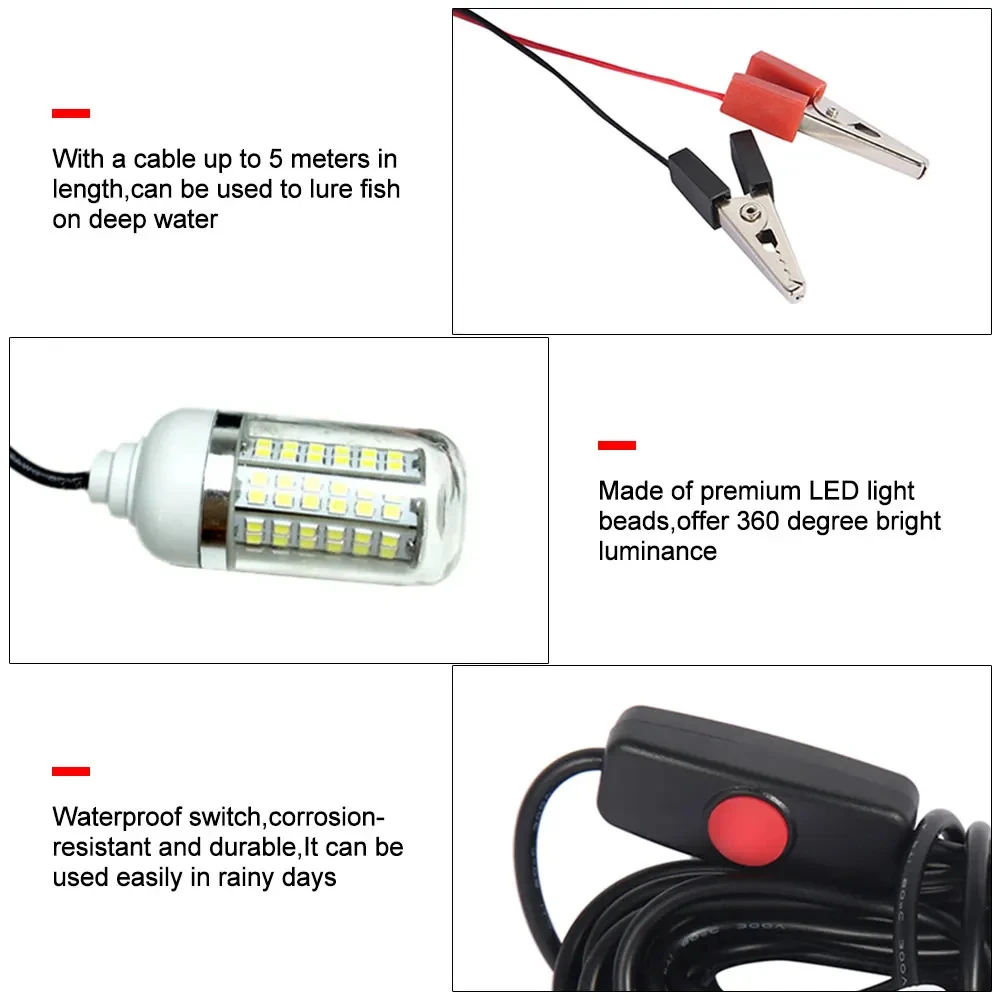 Lampa podwodna 12V 15W 108 dio – Fishing Boat Navigation Light recenzja i cena
