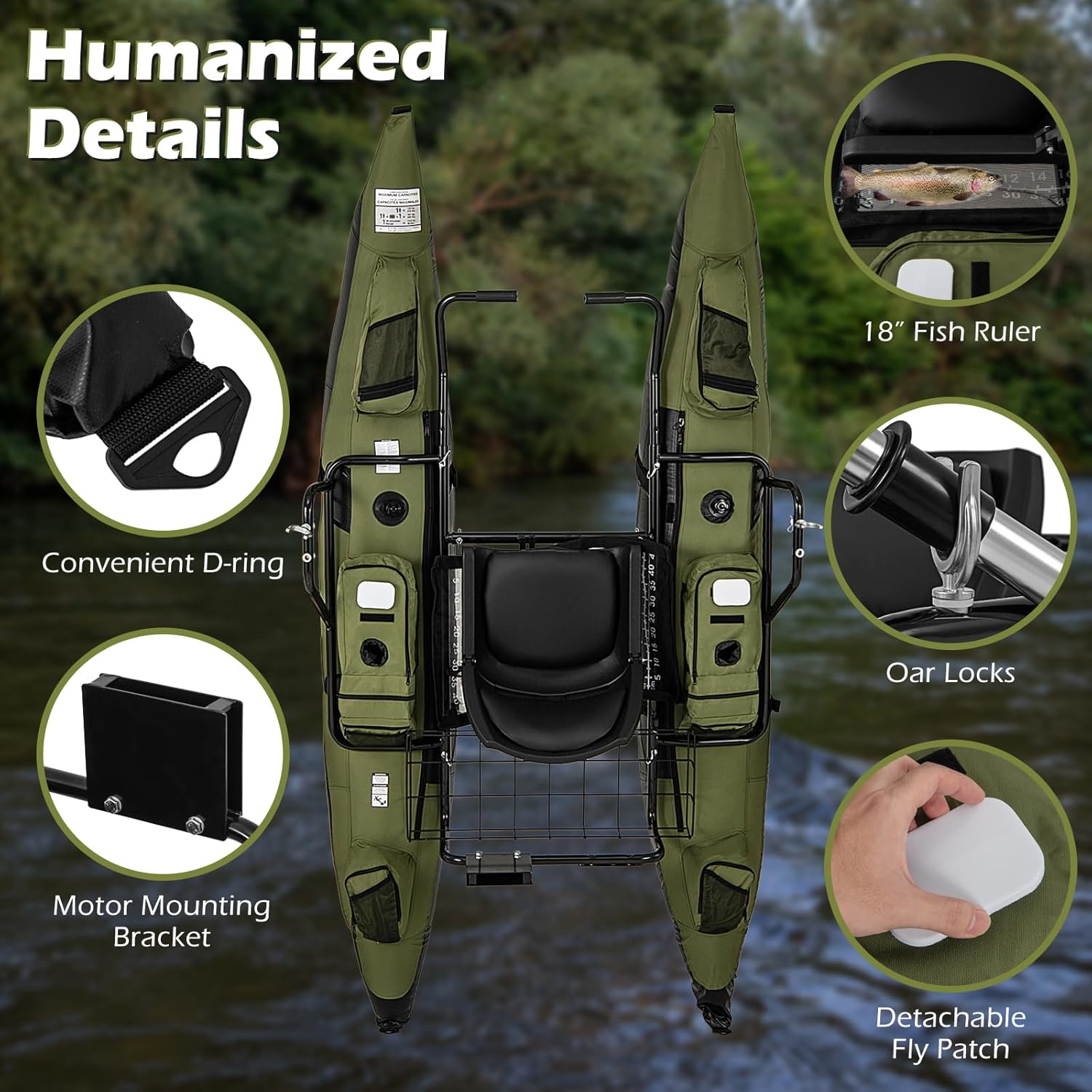 Dmuchana łódka brzuszna dla do – Fishing Boat Seat recenzja i cena