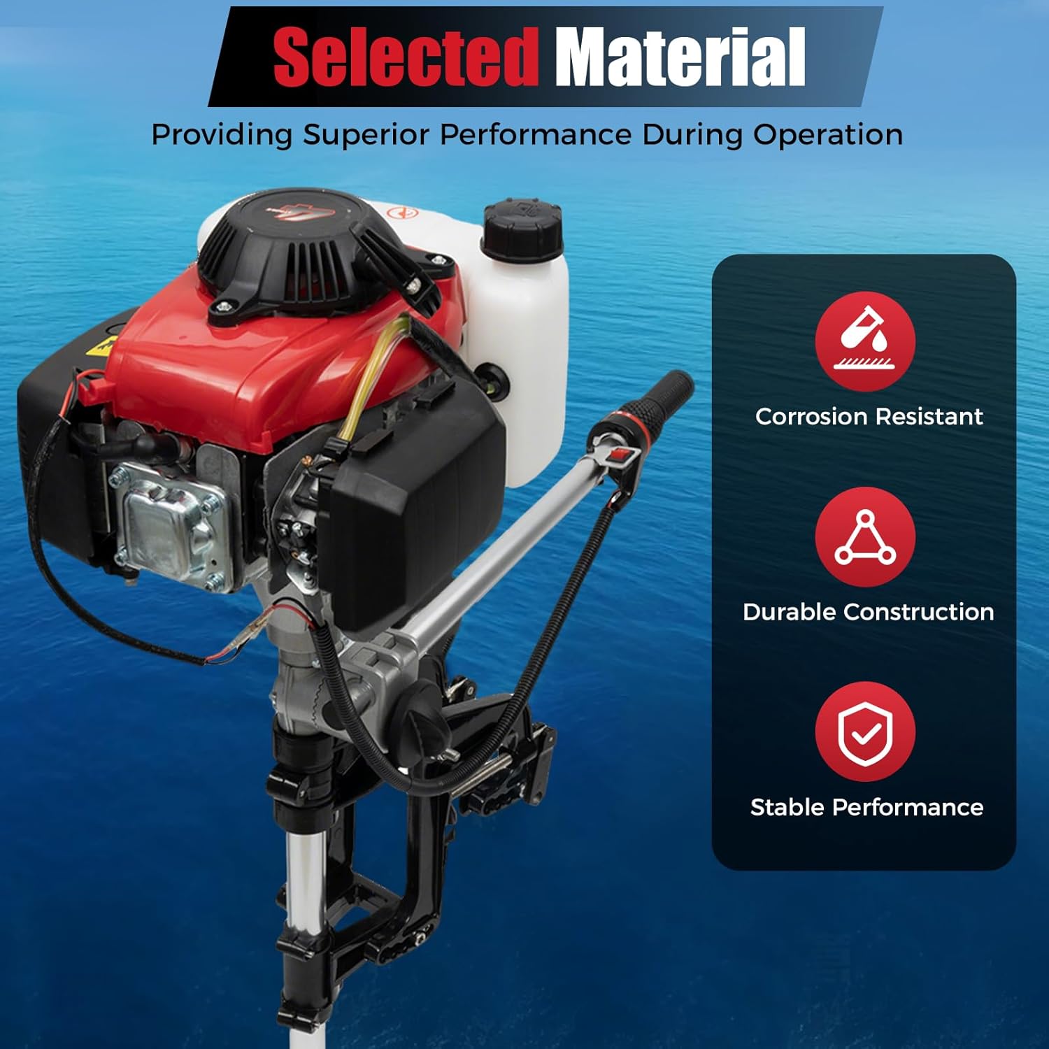 Silnik zaburtowy 4HP, 4-suwowy – Fishing Boat Outboard Motor recenzja i cena