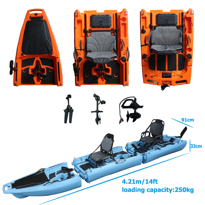 Kajak dwuosobowy rozkładany z  – Fishing Boat Seat recenzja i cena