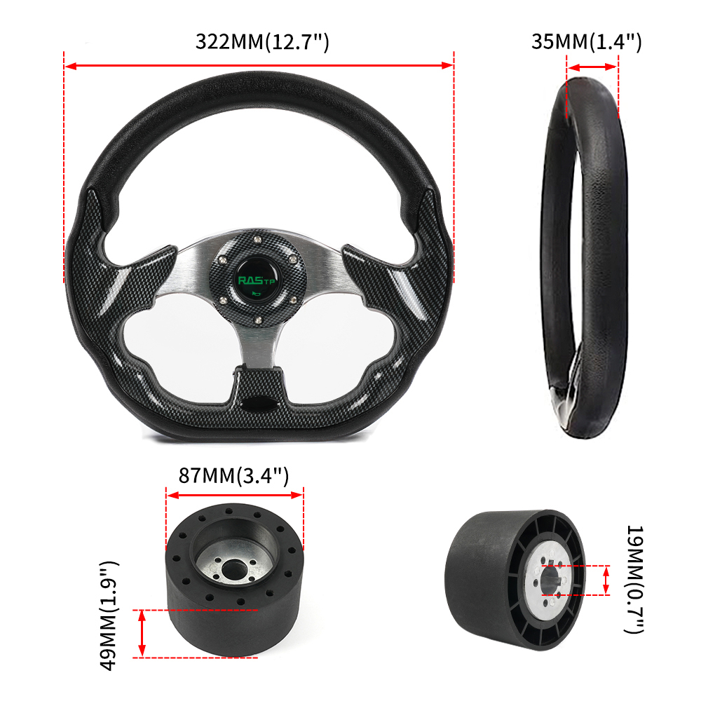 Kierownica do łodzi RASTP-13 z – Fishing Boat Steering Wheel recenzja i cena